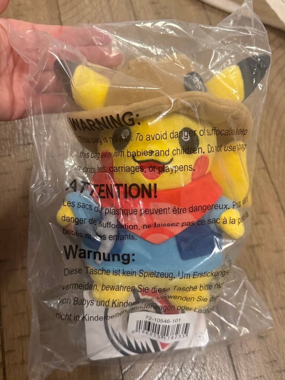 Rare! Pikachu Fossil Museum Excavator Plush